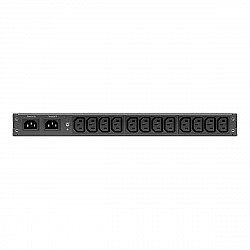 APC Netshelter Rack Automatic Transfer Switch, 1U, 10A, 230V, C14 IN, 12 C13 OUT, 50/60Hz
