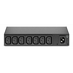 AP6015A, standard, 0U-1U, horizontal-vertical, black, 8 AC outlets, C13 coupler