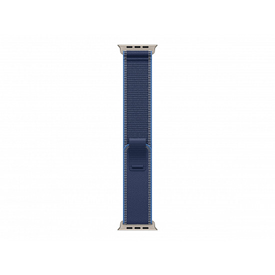 49MM BLUE/BRIGHT BLUE TRAIL LOOP S/M NATURAL TITANIUM FINISH