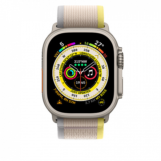 Apple | Trail Loop - S/M | 49 | Yellow/Beige | Nylon | Strap fits 130–180mm wrists