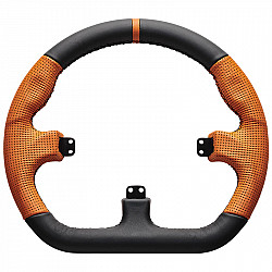 Asetek SimSports GT - rim - closed D, black and orange