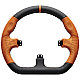 Asetek SimSports GT - rim - closed D, black and orange