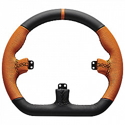 Asetek SimSports GT - rim - closed D, black and orange