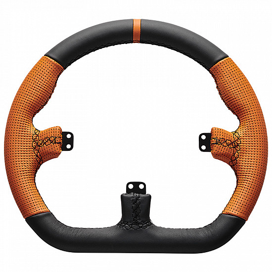 Asetek SimSports GT - rim - closed D, black and orange