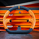 Asetek SimSports GT - rim - closed D, black and orange