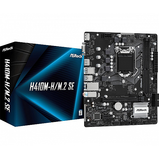 ASRock H410M-H/M.2 SE Micro ATX LGA1200 sokkel Intel H370