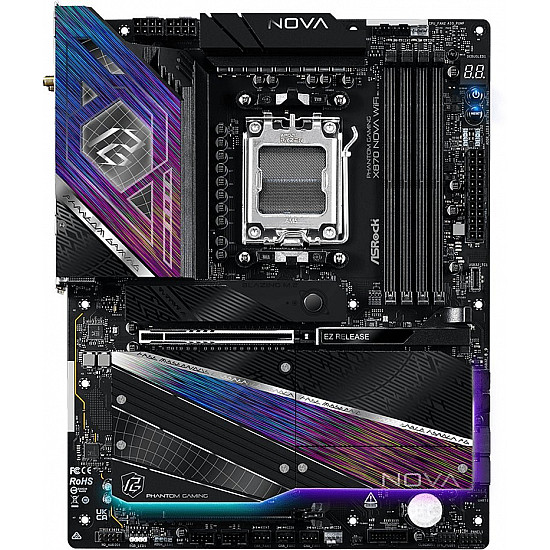 ASRock X870 Nova WiFi AM5 ATX HDMI/USB-C DDR5 - AMD Sockel AM5 (Ryzen Zen4) - ATX