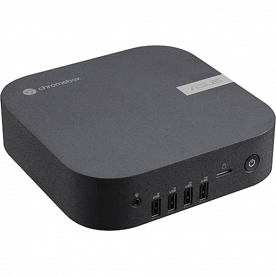 ASUS Chromebox 5a S3006UNA - Mini-PC - 1 x Core i3 i3-1315U / 1.2 GHz - RAM 8 GB - SSD 128 GB - NVMe - UHD Graphics - Wi-Fi 6E, Bluetooth 5.3, 1GbE - WLAN: 802.11a/b/g/n/ac/ax (Wi-Fi 6E)