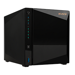 NAS Asustor AS3304T v2; Tower; 4x (3.5 SATA HDD/ 2.5 SSD); Realtek RTD1619B, 2GB DDR4, 1x 2.5GbE, 3x USB 3.2