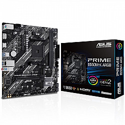 Pagrindinė plokštė ASUS PRIME B550M-K ARGB mATX DDR4 PCIe 4.0 RGB