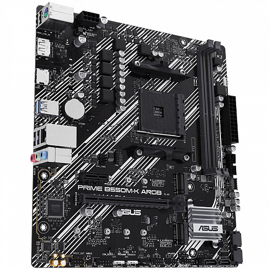 Pagrindinė plokštė ASUS PRIME B550M-K ARGB mATX DDR4 PCIe 4.0 RGB