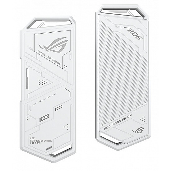 ASUS Go USB ROG Strix Arion White M2 SSD enclosure with Aura
