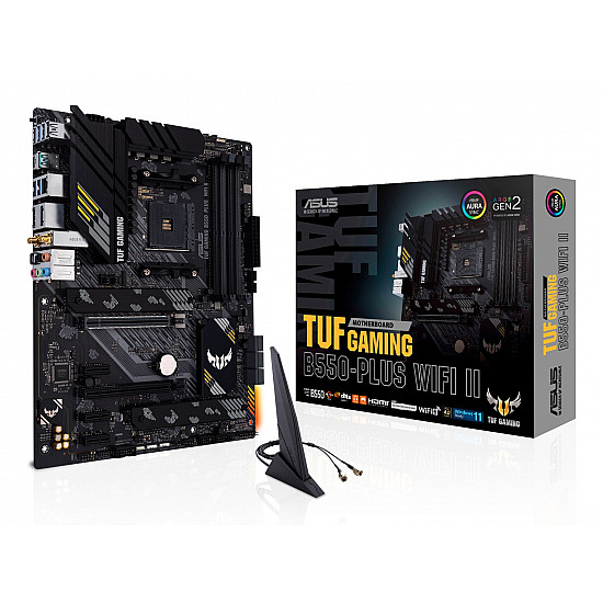 ASUS TUF GAMING B550-PLUS WIFI II ATX plokštė su DDR4 ir WiFi 6