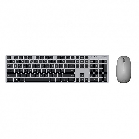 Asus W5000 Grey Keyboard and Mouse Set Wireless Mouse included EN Grey 460 g
