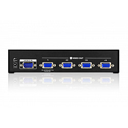 4-port VGA splitter 450 MHz , VGA, 4x VGA, 2048 x 1536 pixels, black, metal, QXGA