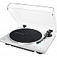 Audio Technica AT-LP70XBTWS (wei/silber, Integrierter Phono-Vorverstrker, Bluetooth, Vollautomat, Riemenantrieb)