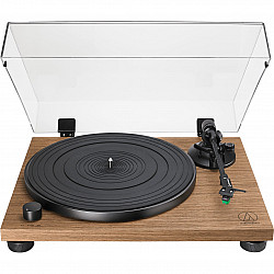 AT-LPW40WN, Audio turntable with belt drive, Manual, Black, Wood, Wood