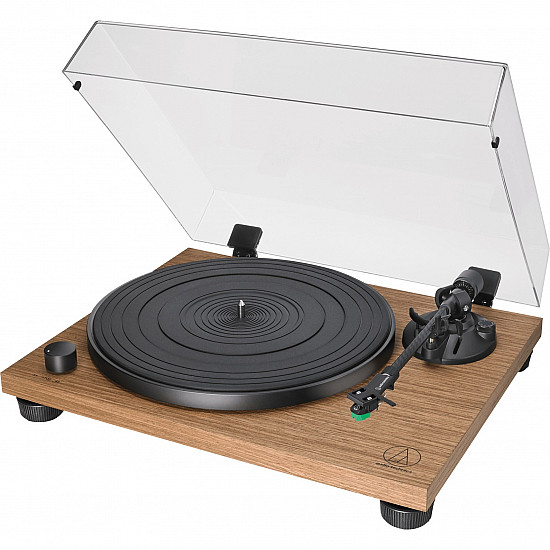AT-LPW40WN, Audio turntable with belt drive, Manual, Black, Wood, Wood