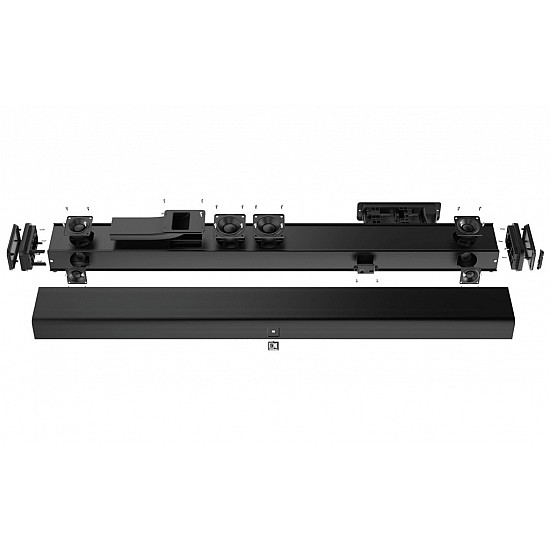 AUDAC PROFESSIONAL 3- WAY SOUNDBAR, BLACK