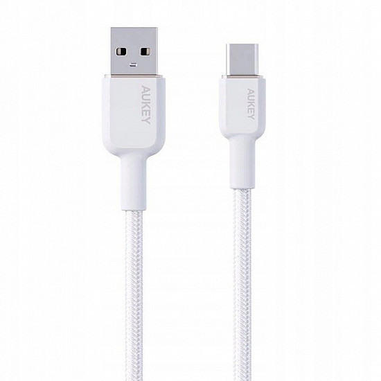 AUKEY CB-NAC1 White Nyl on cable USB C - USB A