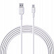 AUKEY CB-NAC1 White Nyl on cable USB C - USB A