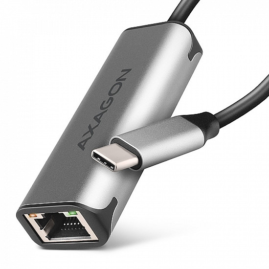 ADE-25RC SUPERSPEED USB-C 2.5 GIGABIT ETHERNETCompact aluminum USB-C 3.2 Gen 1 2.5 Gigabit Ethernet 10/100/1000/2500 Mbit adapter with automatic installation.