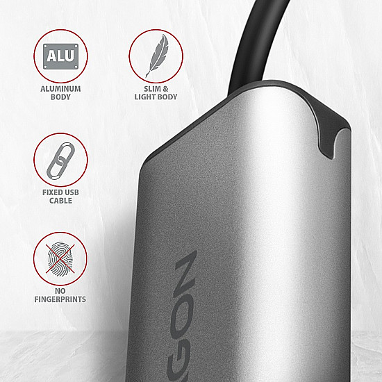 ADE-25RC SUPERSPEED USB-C 2.5 GIGABIT ETHERNETCompact aluminum USB-C 3.2 Gen 1 2.5 Gigabit Ethernet 10/100/1000/2500 Mbit adapter with automatic installation.