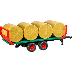 Bruder Bale transport trailer with 8 round ba