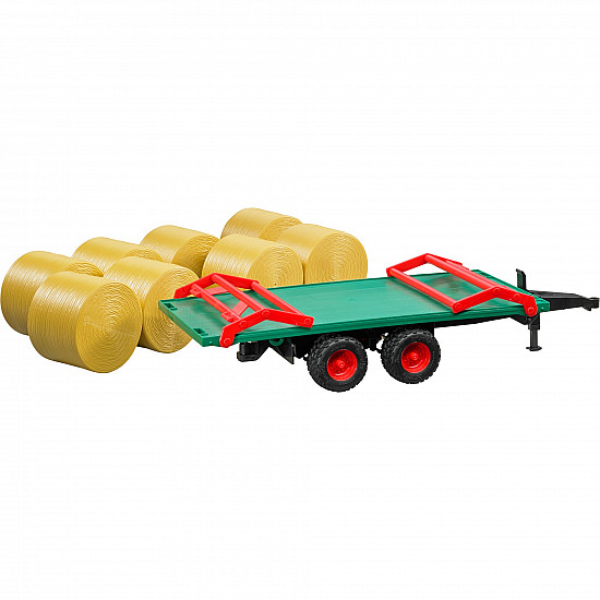 Bruder Bale transport trailer with 8 round ba