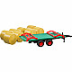 Bruder Bale transport trailer with 8 round ba