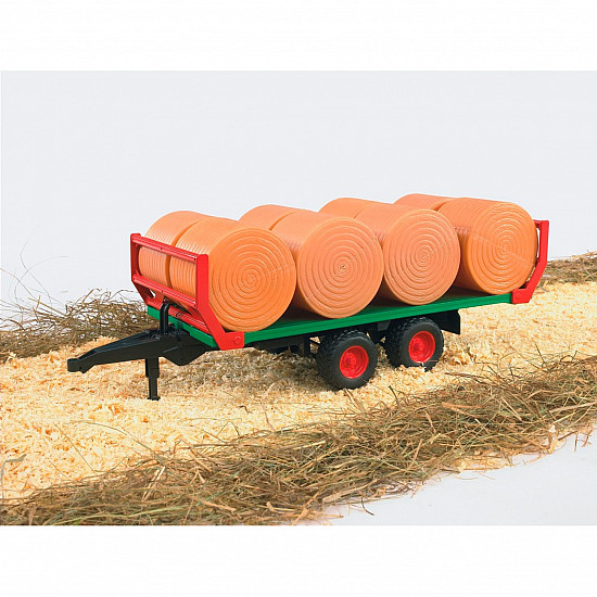 Bruder Bale transport trailer with 8 round ba