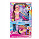 Barbie A Touch of Magic “Malibu” Mermaid Doll with Color Change Feature, Pet Dolphin and Accessories