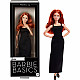 Barbie Basics Model 04 mit rotem Haar, schwarzem Kleid und Plateauschuhen, Puppe