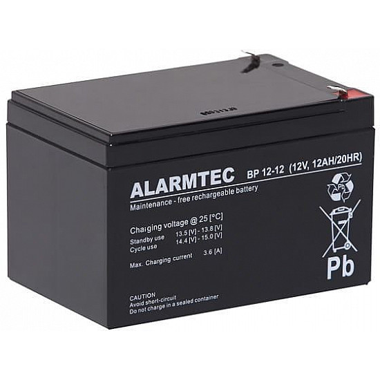 BATTERY 12V 12AH VRLA/BP12-12 ALARMTEC EMU