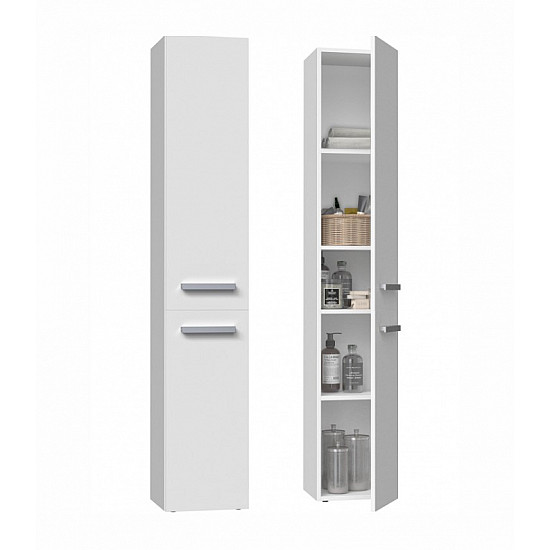 Bathroom cabinet NEL II 31x30x174 cm, matt white