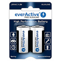 Alkaline batteries everActive Pro Alkaline LR14 C - blister card - 2 pieces