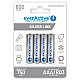 Rechargeable batteries everActive Ni-MH R03 AAA 800 mAh Silver Line - 2 pieces