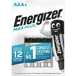 ENERGIZER BATTERY MAX PLUS AAA LR03, 4 ECO