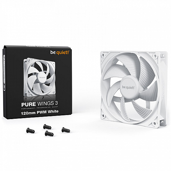 Be Quiet! Pure Wings 3 120mm PWM weiss - 1.600 rpm