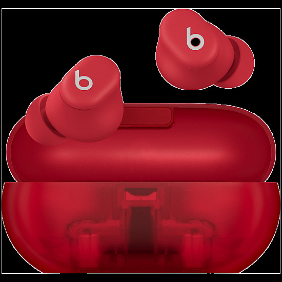Beats Solo Buds - True Wireless Earbuds - Transparent Red,Model A3151 A3150 A3152