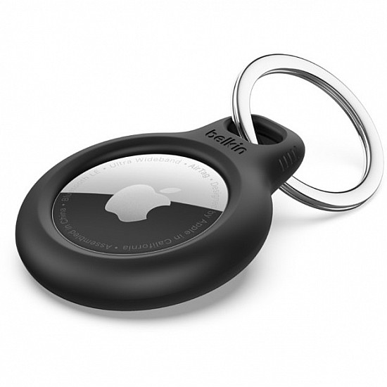 1x4 Belkin Key Ring for Apple AirTag, black MSC001btBK
