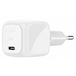 Belkin BoostCharge - Netzteil - kompakt - 30 Watt - Power Delivery 3.1 (24 pin USB-C)