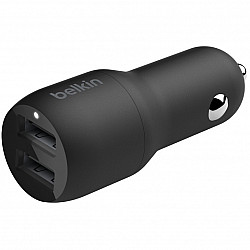 Belkin BOOST CHARGE Dual Charger - Auto-Netzteil - 24 Watt - 4.8 A - 2 Ausgabeanschlussstellen (USB)
