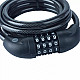 Bicycle cable with combination lock -YCC0/10/180/2 Black