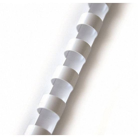 Binding spiral 12mm, (100pcs.), white