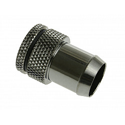 Adapter 13mm ID to G1/4 inch IG with sealing plug - shiny black