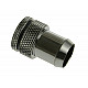 Adapter 13mm ID to G1/4 inch IG with sealing plug - shiny black