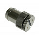 Adapter 13mm ID to G1/4 inch IG with sealing plug - shiny black