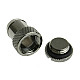 Adapter 13mm ID to G1/4 inch IG with sealing plug - shiny black