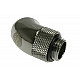 Adapter 45 degree G1/4 inch male to G1/4 inch female - rotatable, shiny black